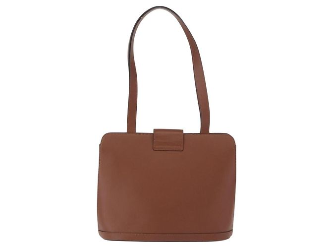 Céline Celine Vintage Schultertasche aus Leder Braun - Ansicht 2