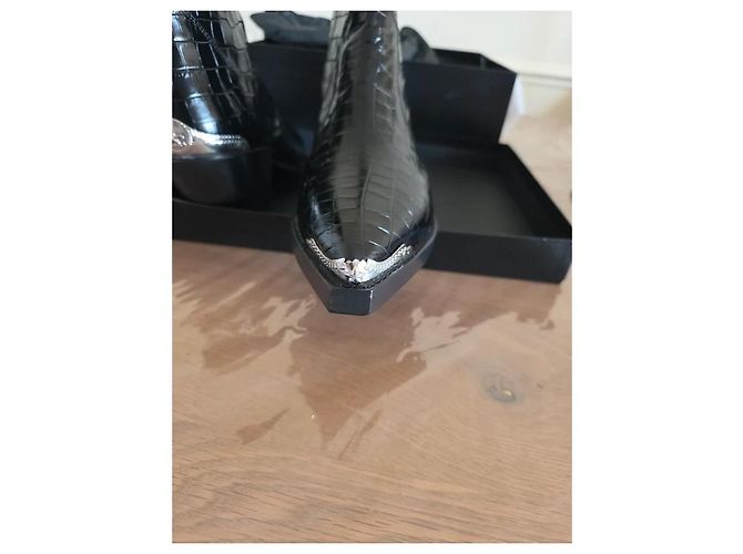 Stivaletti in pelle nera The Kooples Nero - vista 2