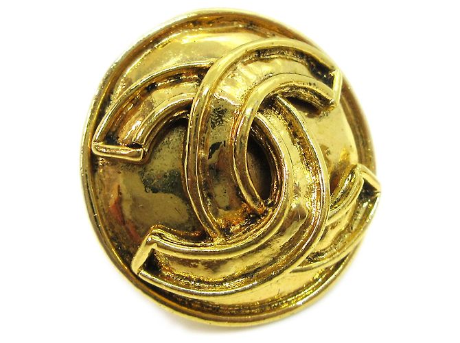 Clip orecchie Chanel CC in metallo D'oro - vista 5