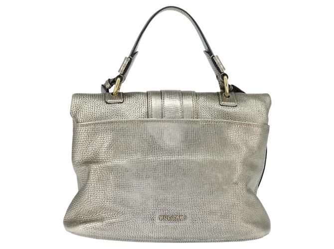 Bulgari Bvlgari Leoni Top Handle Leather Medium Argenté - vue 2
