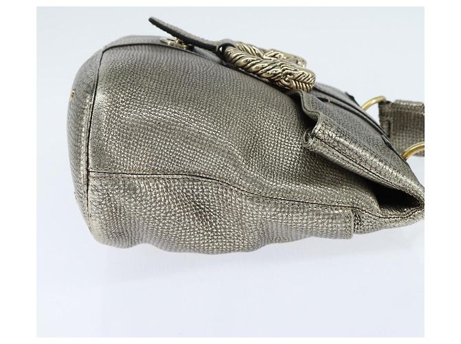 Bulgari Bvlgari Leoni Top Handle Leather Medium Argenté - vue 4