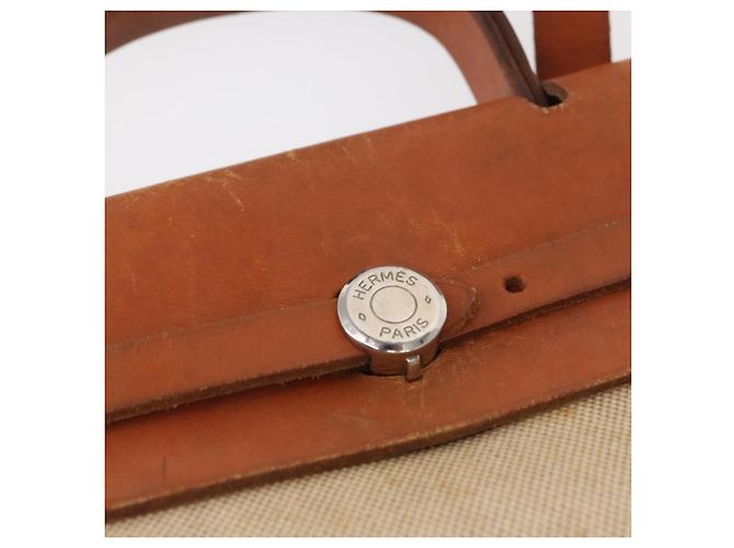 Hermès Herbag A Dos Rucksack groß Beige - Ansicht 7