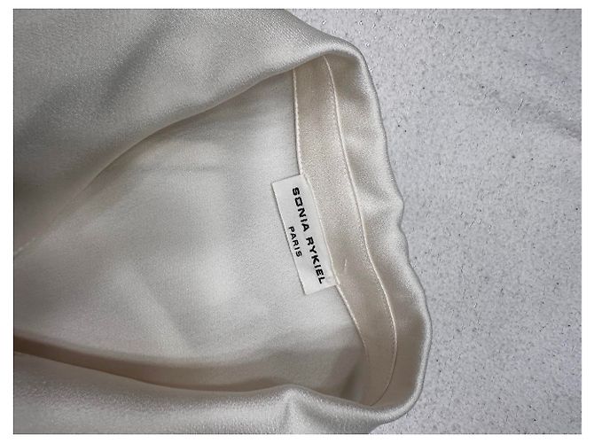 Sonia Rykiel Bluse Weiß Polyester Größe 42 - Ansicht 3