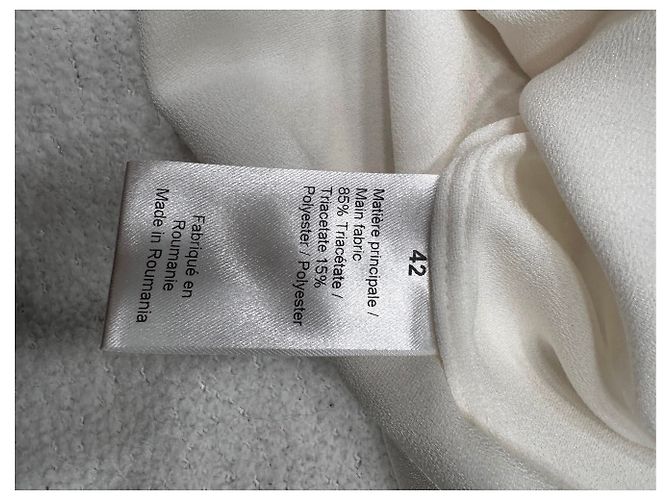 Sonia Rykiel Bluse Weiß Polyester Größe 42 - Ansicht 5