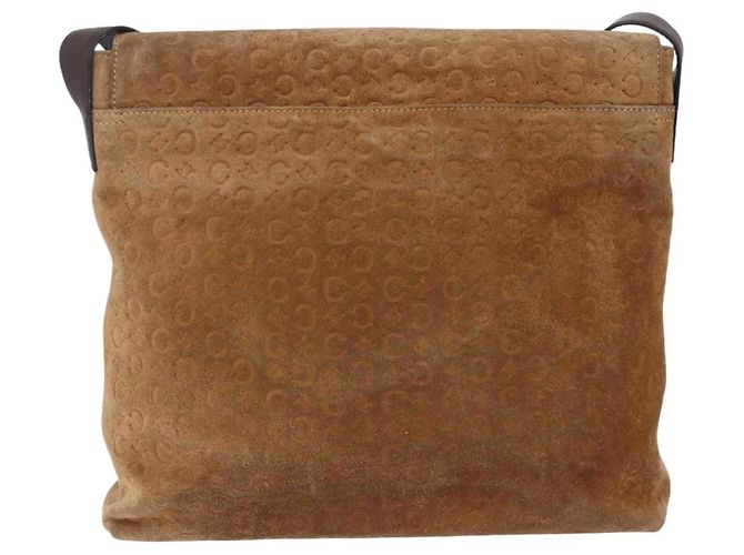 Céline Borsa a spalla Celine C Macadam in suede Beige - vista 2