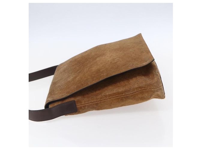 Céline Borsa a spalla Celine C Macadam in suede Beige - vista 3