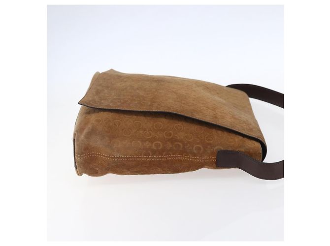 Céline Borsa a spalla Celine C Macadam in suede Beige - vista 4