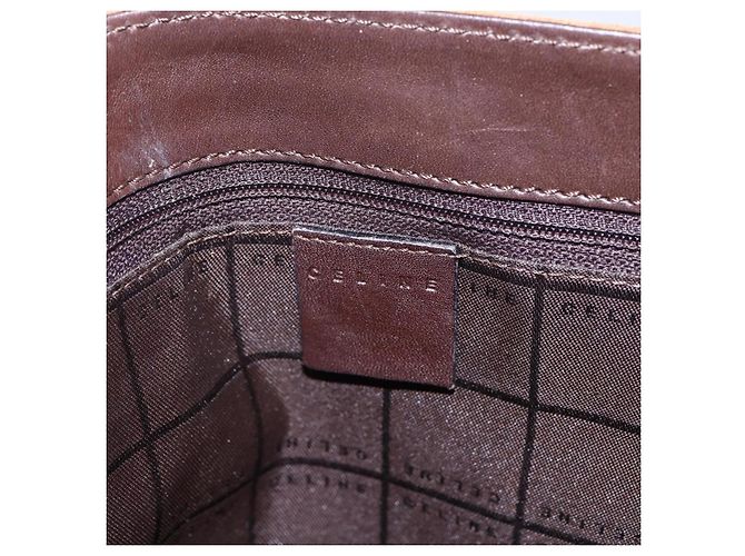 Céline Borsa a spalla Celine C Macadam in suede Beige - vista 7