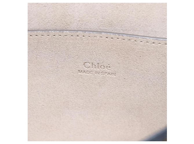 Chloé Borsa a Spalla Faye in Pelle e Camoscio Piccola Blu - vista 6