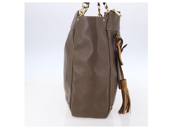 Chloé Chloe Eden Leather Castaño - vista 3