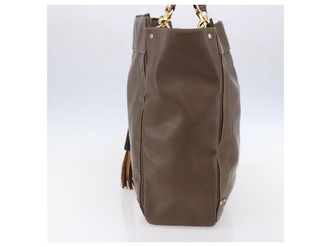 Chloé Chloe Eden Leather Castaño - vista 4