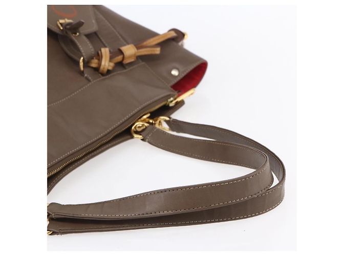 Chloé Chloe Eden Leather Castaño - vista 7
