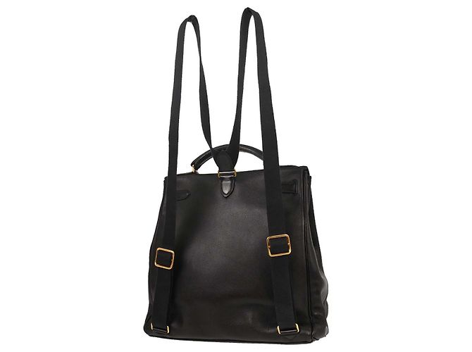 Hermès Zaino Hermes Kelly Ado Gulliver 28 Nero - vista 2
