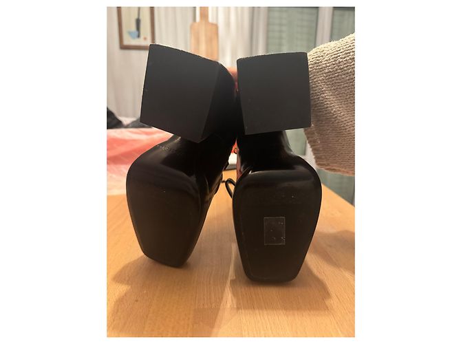Nodaleto Bulla 105 Scarpe Mary Jane con Plateforme in Pelle Nera Nero - vista 12