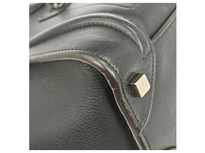 Céline Bolso Luggage Celine de cuero liso micro Negro - vista 6