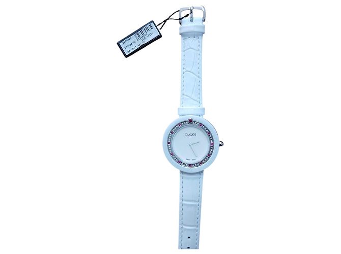 Damiani Belle Époque Uhr aus weißer Keramik - Ansicht 2