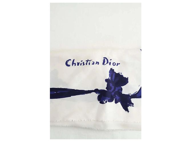 Dior Lenço de seda branco - vista 2