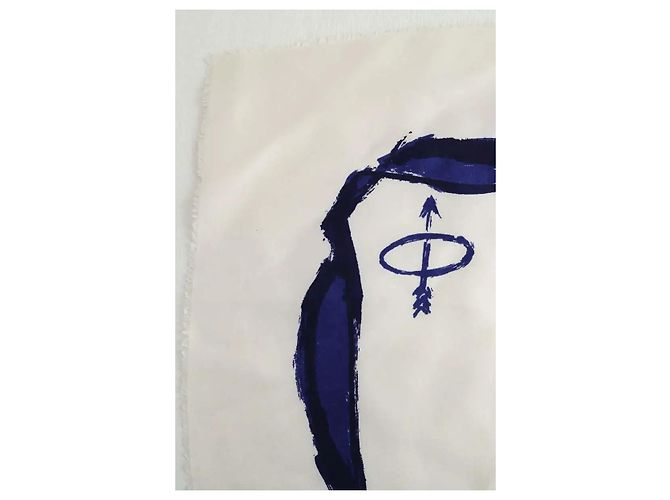 Dior Lenço de seda branco - vista 3