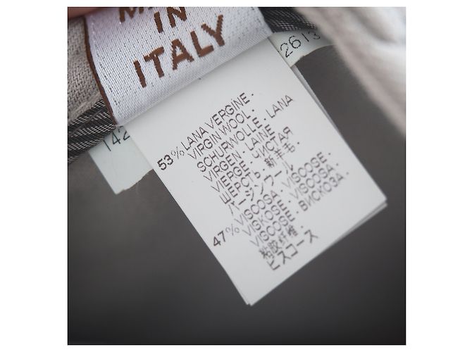 Damenhose aus Wolle und Viskose von Brunello Cucinelli Grau - Ansicht 6