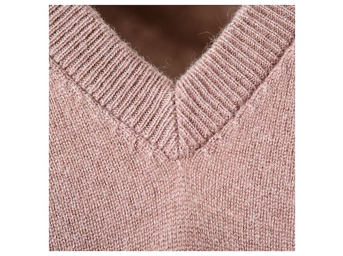 Brunello Cucinelli taupe Kaschmir V-Ausschnitt Pullover – 2010er Grau - Ansicht 5