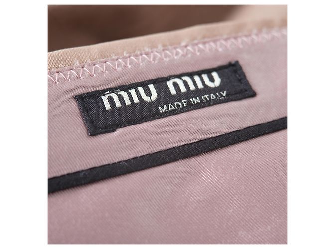 Pantalons Tailleur à Jambes Larges Miu Miu – Années 10 Multicolore - vue 6
