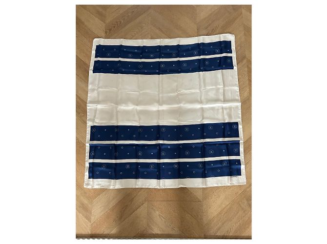 Chanel Seidentuch 90 cm Blau - Ansicht 2