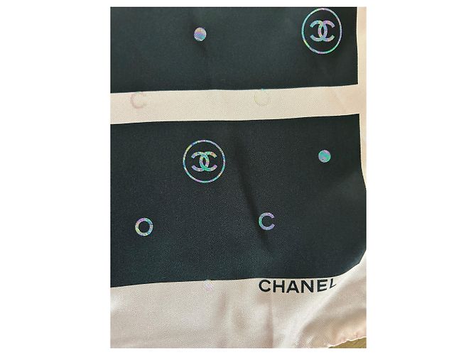 Pañuelo de seda 90cm Chanel Rosa - vista 5