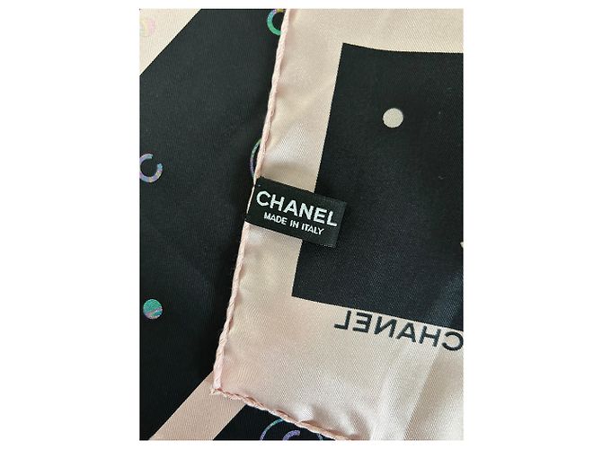 Pañuelo de seda 90cm Chanel Rosa - vista 6