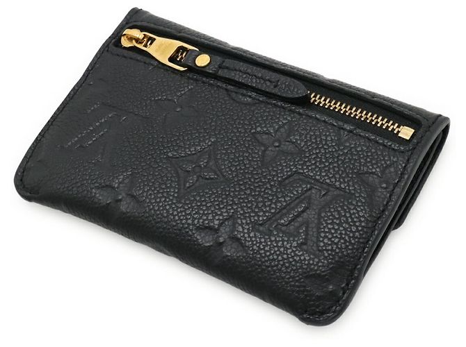 Monedero de cuero Monogram Empreinte Louis Vuitton Negro - vista 3