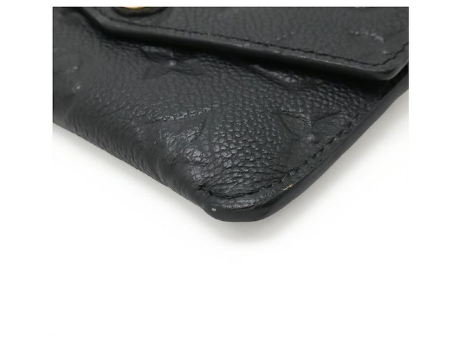 Monedero de cuero Monogram Empreinte Louis Vuitton Negro - vista 4