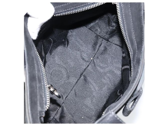 Borsa Vala in suede Salvatore Ferragamo Nero - vista 5