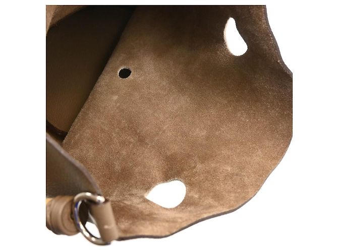 Hermès Borsa Mangeoire Clemence PM Hermes Marrone - vista 3