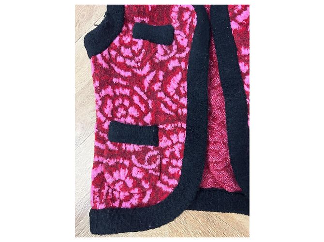 Chanel Ärmellose Weste Rosa Wolle Kaschmir 40 Pink - Ansicht 4
