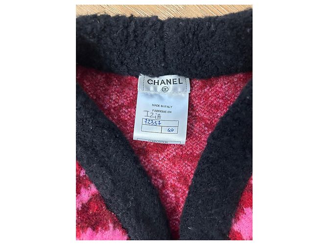 Chanel Ärmellose Weste Rosa Wolle Kaschmir 40 Pink - Ansicht 7