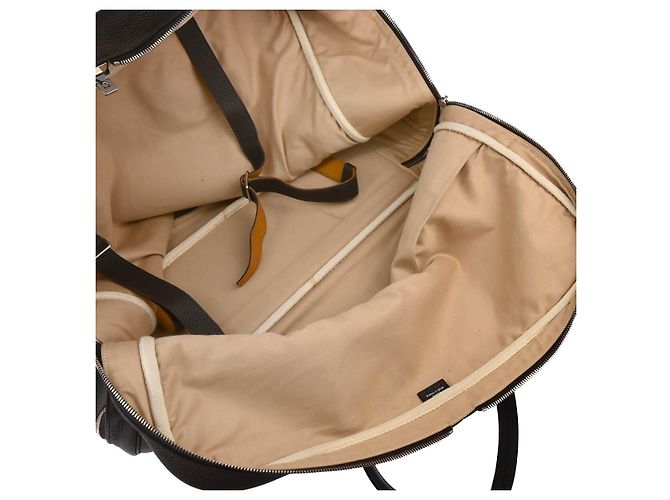 Borsa da viaggio Hermès Victoria II Clemence 50 Marrone - vista 3