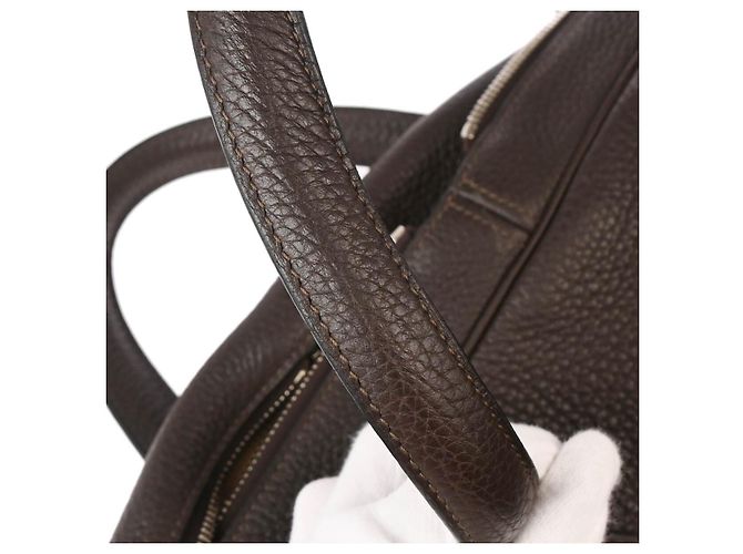 Borsa da viaggio Hermès Victoria II Clemence 50 Marrone - vista 6