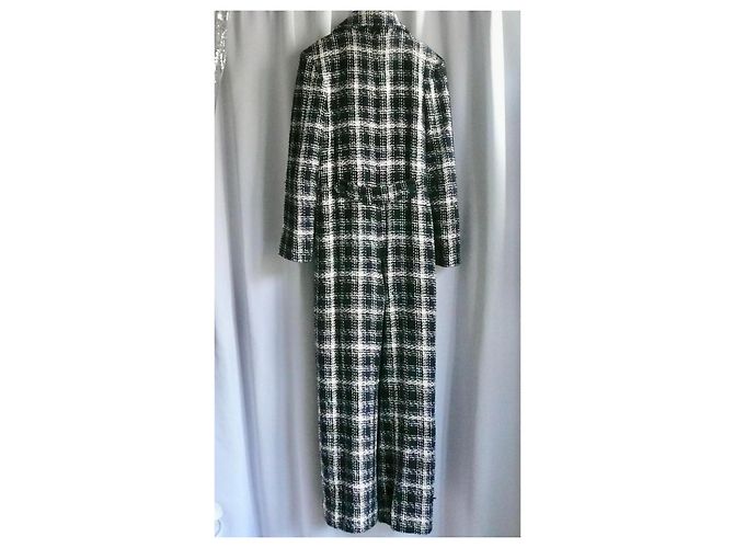 CHANEL Tuta TWEED blu navy e écru Tg.36 Multicolore - vista 3