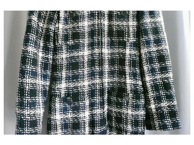 CHANEL Tuta TWEED blu navy e écru Tg.36 Multicolore - vista 8
