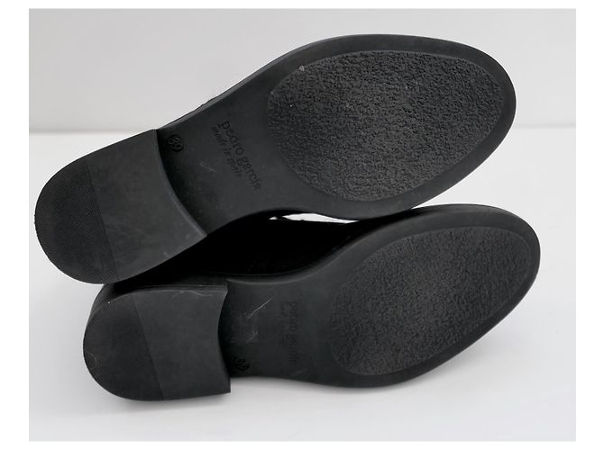 Stivaletti flat alla caviglia foderati in shearling nero Pedro Garcia - vista 6