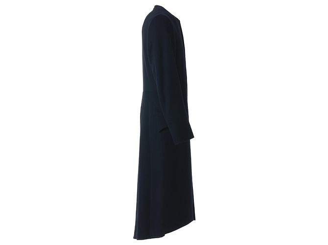 Gucci Runway Long Wool Coat Black – ’10s Grey - view 2