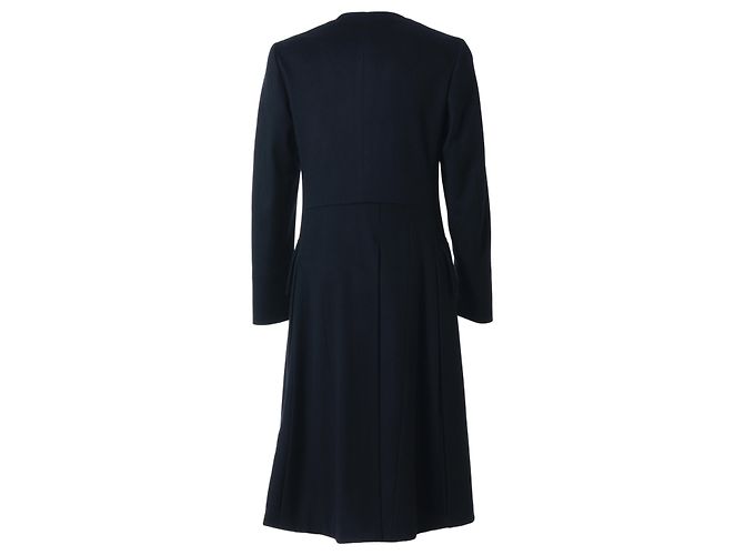 Gucci Runway Long Wool Coat Black – ’10s Grey - view 3