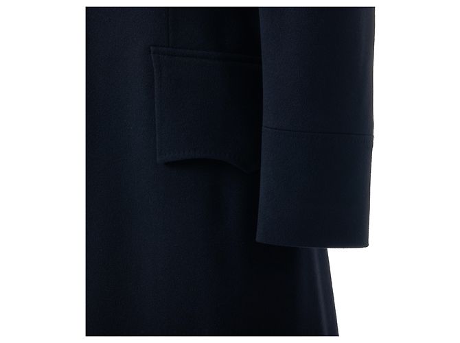 Gucci Runway Long Wool Coat Black – ’10s Grey - view 4