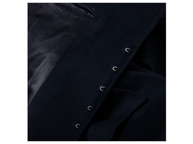 Gucci Runway Long Wool Coat Black – ’10s Grey - view 6