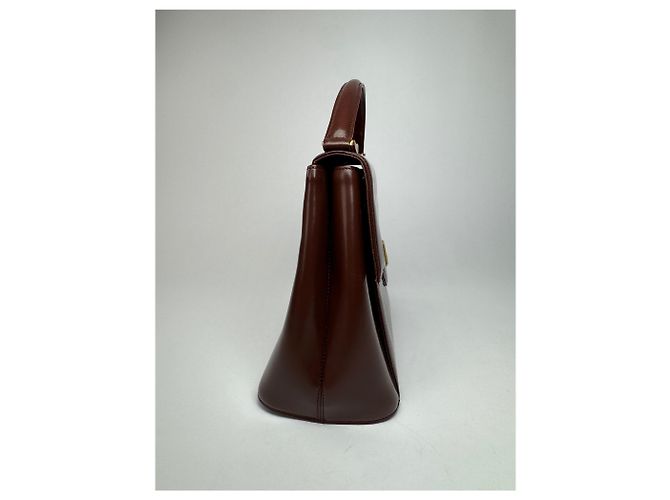 Vintage Givenchy Lederhandtasche braun - Ansicht 5