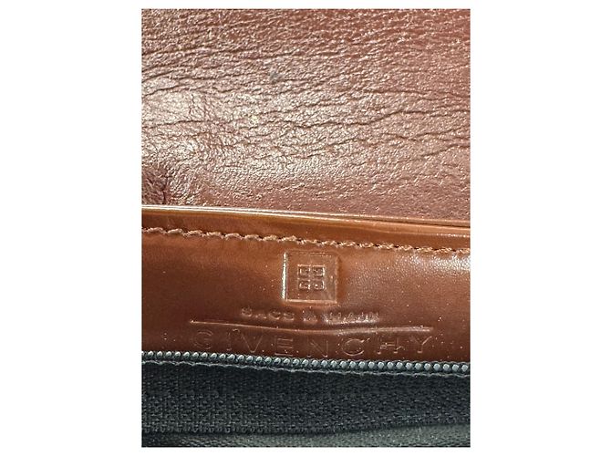 Vintage Givenchy Lederhandtasche braun - Ansicht 8