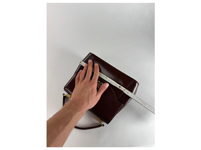 Vintage Givenchy Lederhandtasche braun - Ansicht 9