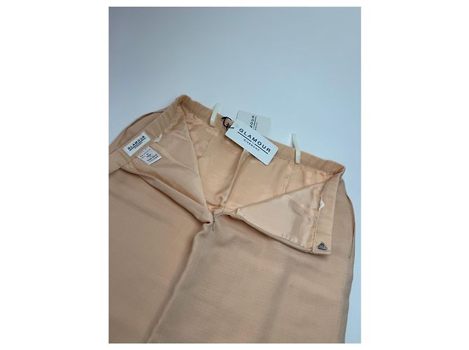 Vintage Givenchy Leinenrock Beige Rose L/XL Pink - Ansicht 10