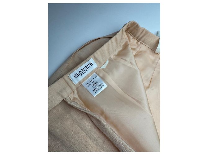 Vintage Givenchy Leinenrock Beige Rose L/XL Pink - Ansicht 11