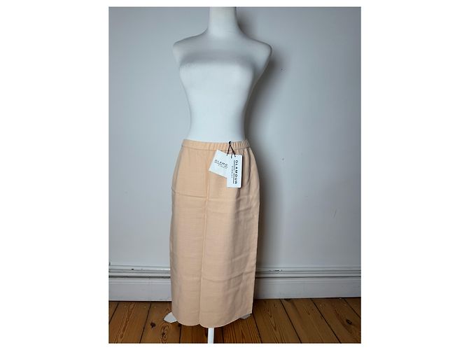 Vintage Givenchy Leinenrock Beige Rose L/XL Pink - Ansicht 12