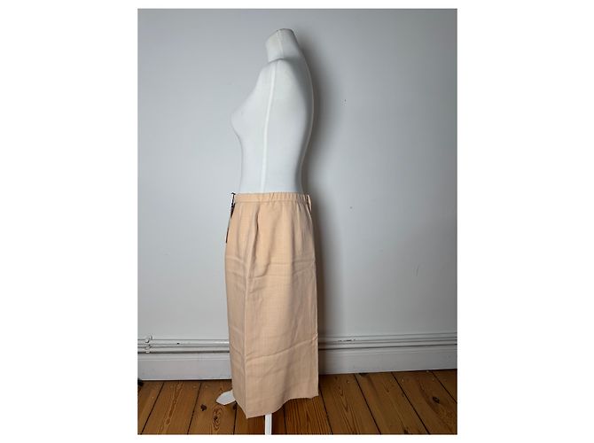 Vintage Givenchy Leinenrock Beige Rose L/XL Pink - Ansicht 2